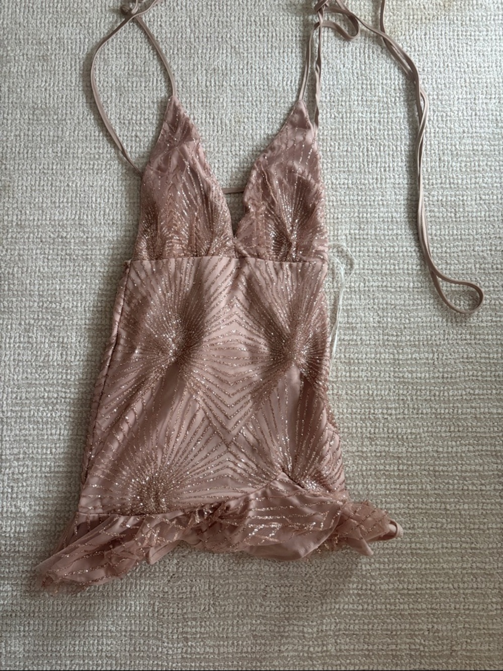 Women’s Lace-Detail Slip Hello Molly Dress - Blush Pink